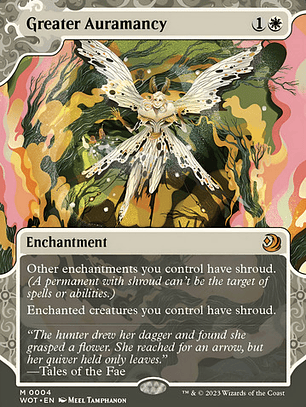 Carta Magic Greater Auramancy [woe] Mtg Greater Auramancy In