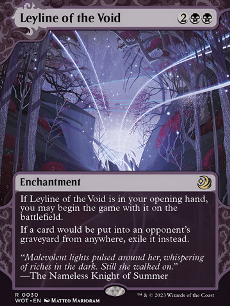 Carta Magic Leyline Of The Void Foil [woe] Mtg Leyline Of Th 1