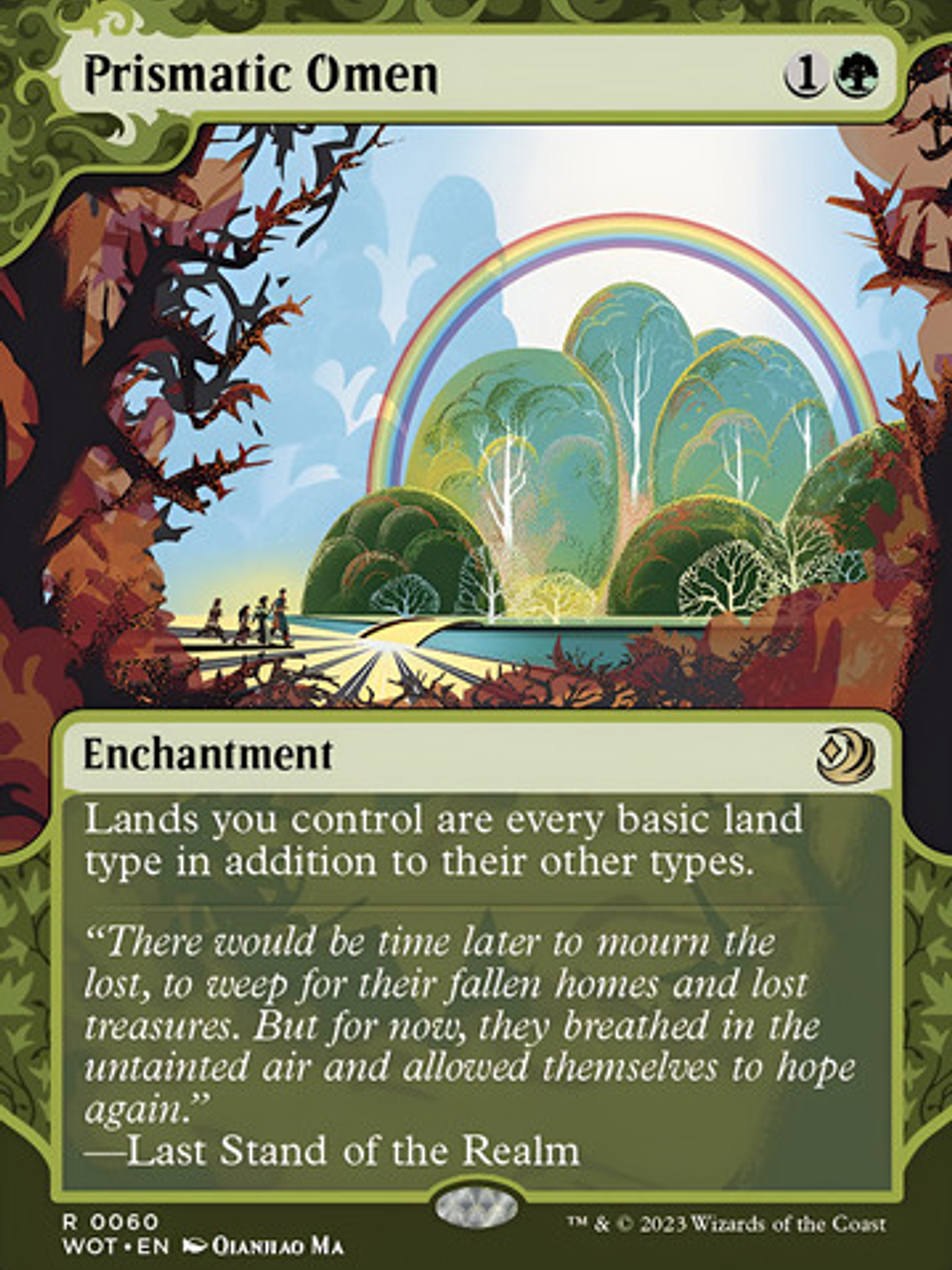 Carta Magic Prismatic Omen [woe] Mtg Prismatic Omen Inglés 1