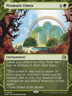 Carta Magic Prismatic Omen [woe] Mtg Prismatic Omen Inglés