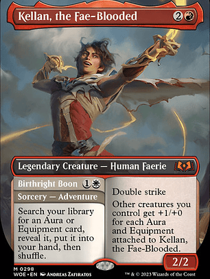 Carta Magic Kellan The Fae-blooded (borderless) [woe] Mtg Ke