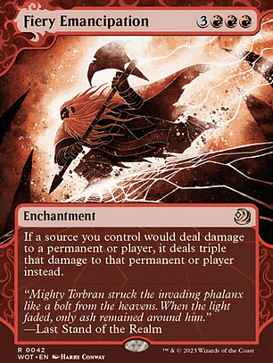 Carta Magic Fiery Emancipation Foil [woe] Mtg Fiery Emancipa