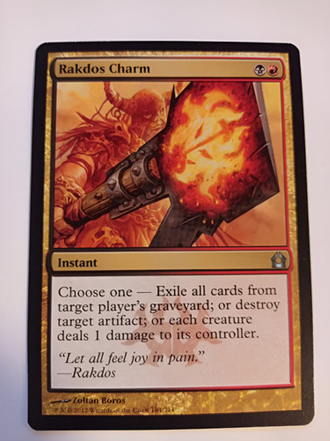 Carta Magic Rakdos Charm [ravnica] Mtg Instant Rakdos Charm 1