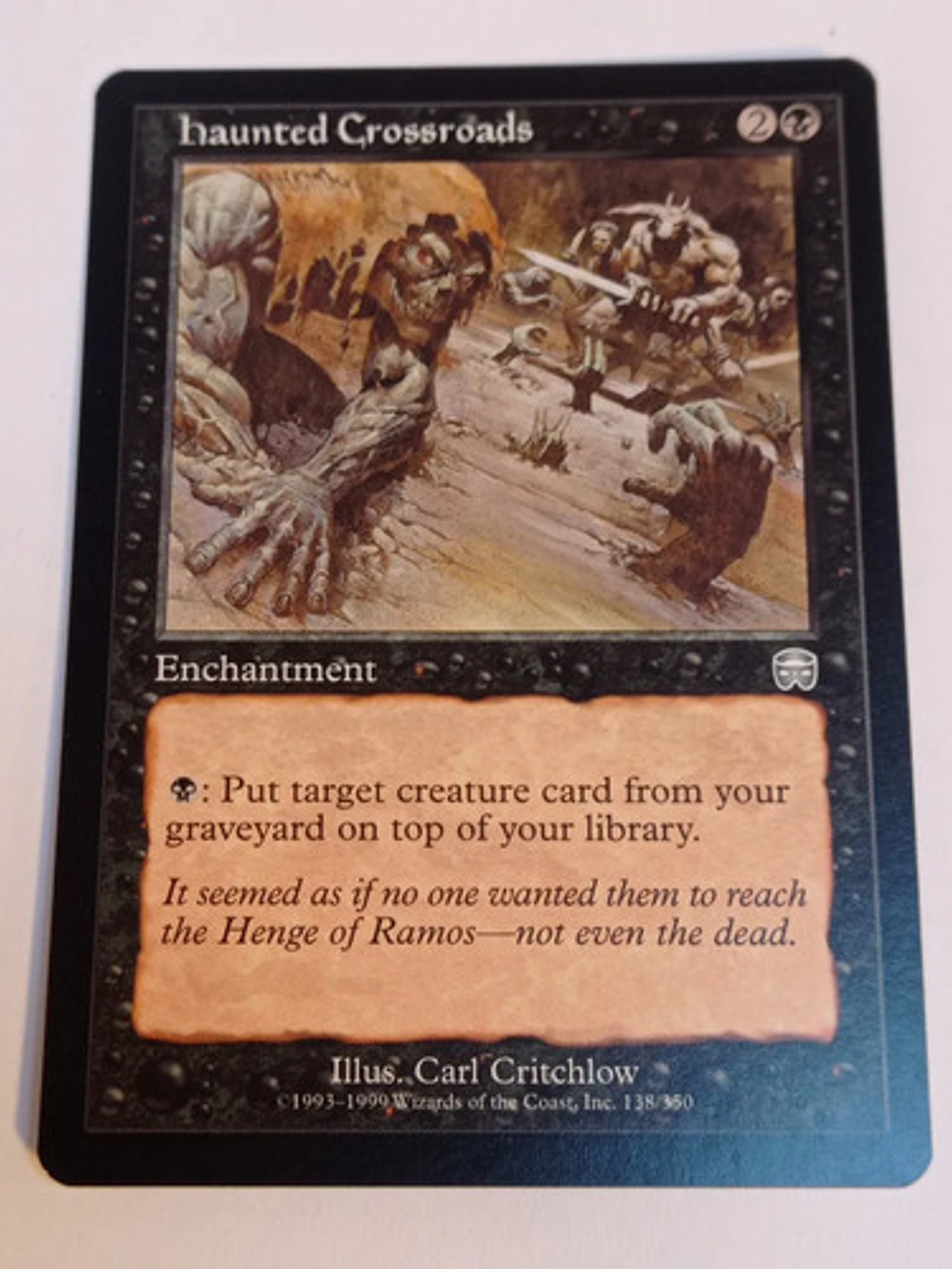 Carta Magic Haunted Crossroads [mercadian Masques] Mtg Haunt 1