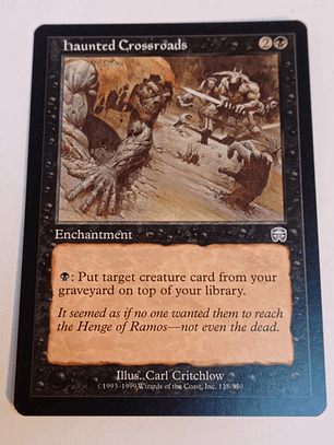 Carta Magic Haunted Crossroads [mercadian Masques] Mtg Haunt