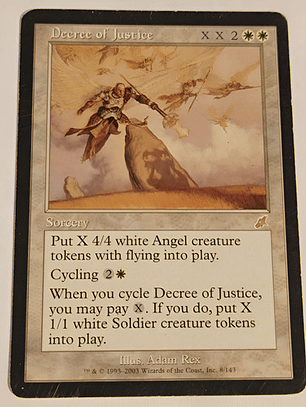 Carta Magic Decree Of Justice [scourge] Mtg Sorcery Decree O