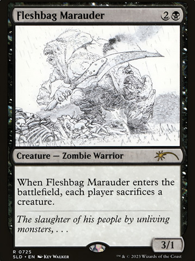Carta Magic Fleshbag Marauder Sk Secret Lair Mtg Kev Walker  1
