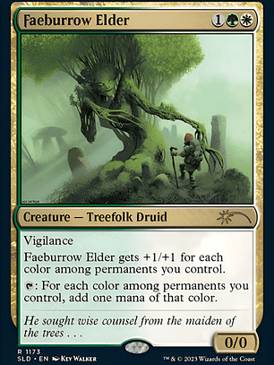Carta Magic Faeburrow Elder / Secret Lair Mtg Kev Walker Fae