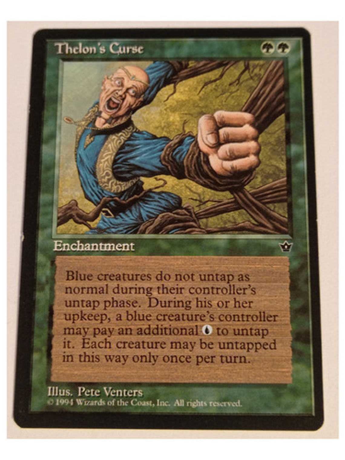 Carta Magic Thelon's Curse [fallen Empires] Mtg Enchantment 1