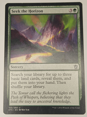 Carta Magic Seek The Horizon [khans Of Tarkir] Mtg Sorcery