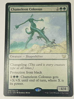 Carta Magic Chameleon Colossus [c15] Mtg Shapeshifter