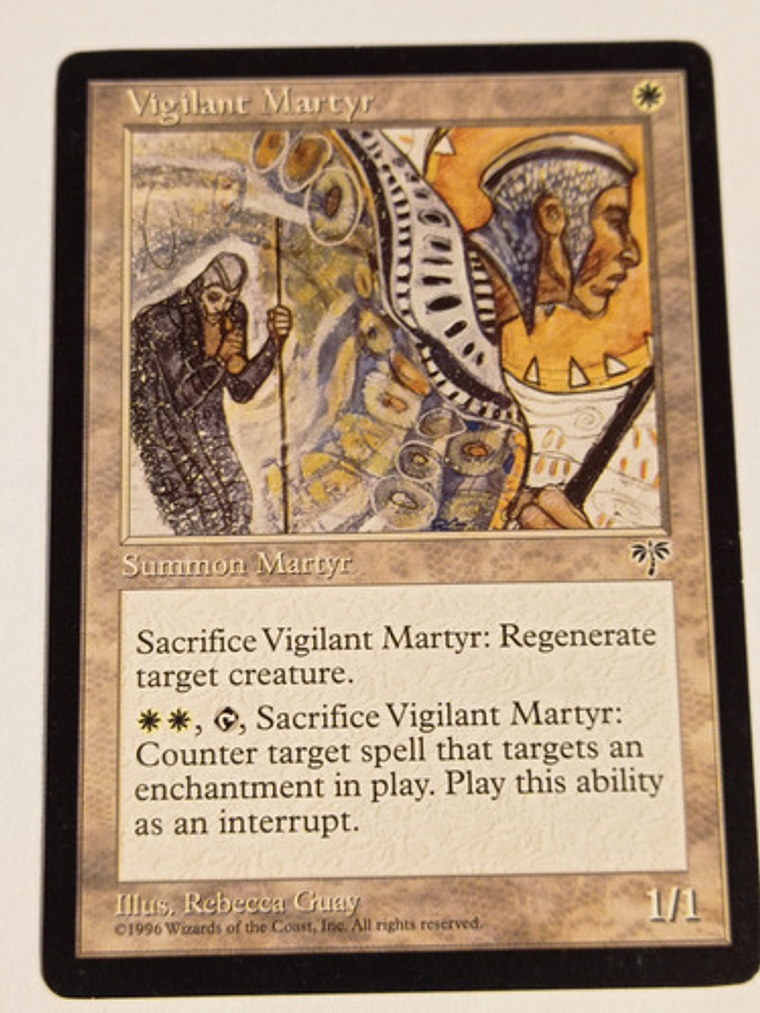 Carta Magic Vigilant Martyr [mirage] Mtg Creature 1