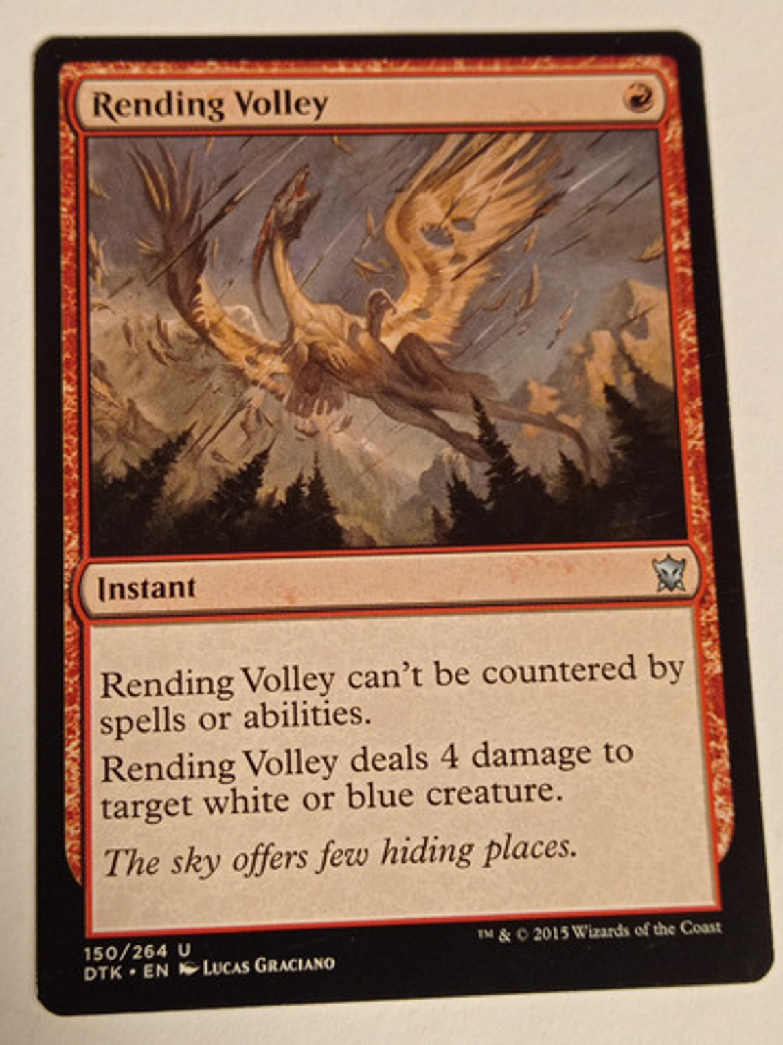 Carta Magic Rending Volley [dragons Of Tarkir] Mtg Instant 1
