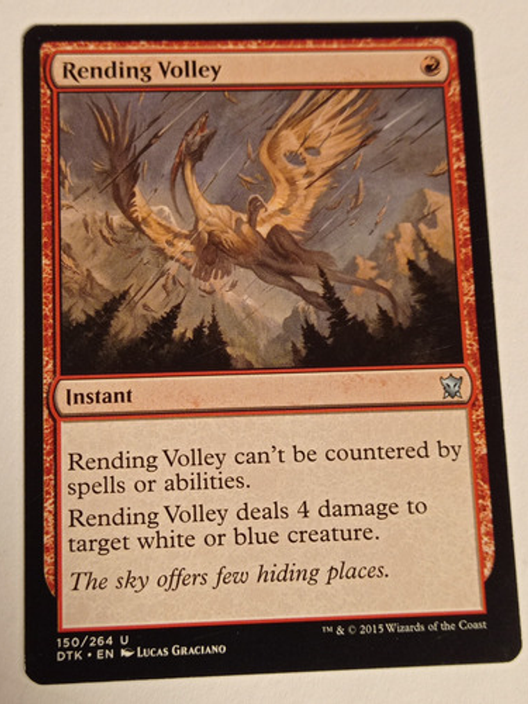 Carta Magic Rending Volley [dragons Of Tarkir] Mtg Instant 1