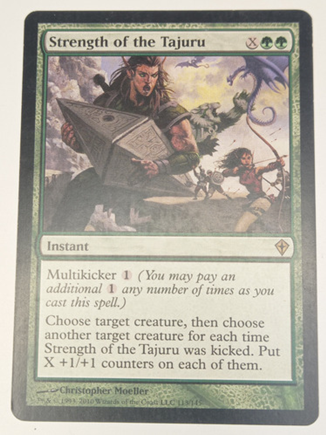 Carta Magic Strength Of The Tajuru [worldwake] Mtg Instant 1