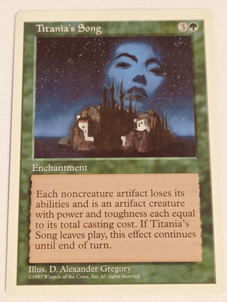 Carta Magic Titania's Song [5ed] Mtg Enchantment 1