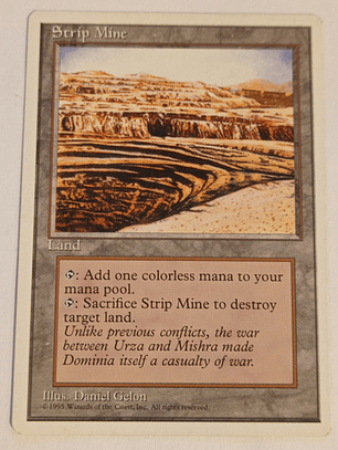 Carta Magic Strip Mine [4ed] Mtg Land