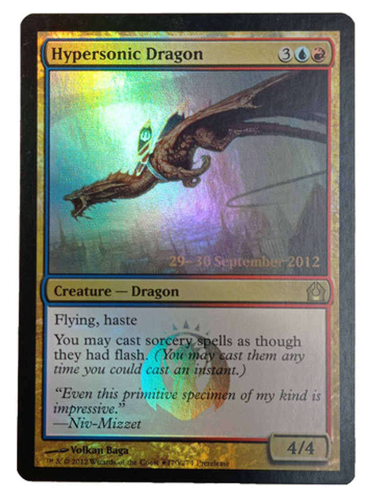 Carta Magic Hypersonic Dragon (foil) [ravnica] Mtg Promo 1