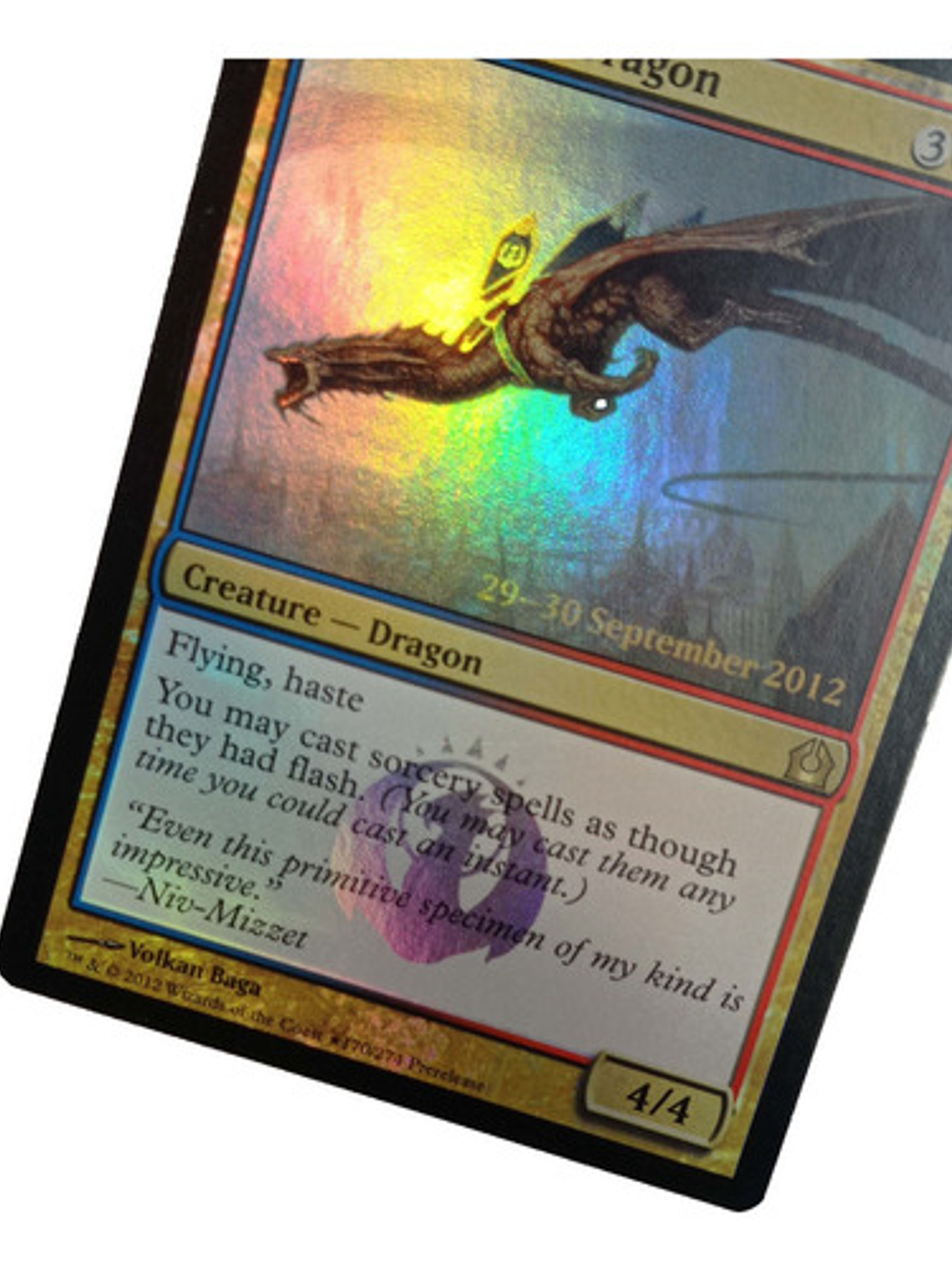 Carta Magic Hypersonic Dragon (foil) [ravnica] Mtg Promo 2