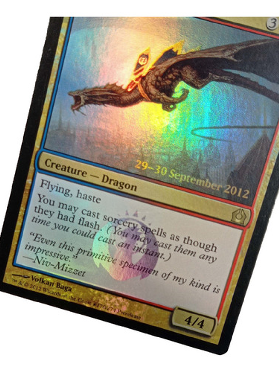 Carta Magic Hypersonic Dragon (foil) [ravnica] Mtg Promo 3