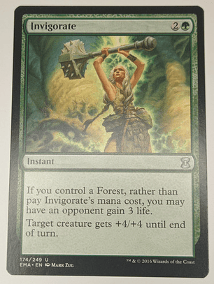 Carta Magic Invigorate [eternal Masters] Mtg Instant