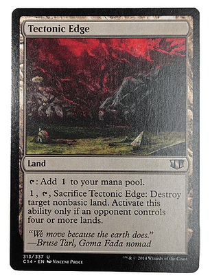 Carta Magic Tectonic Edge [c14] Mtg Land