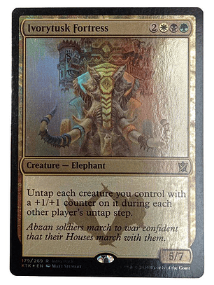 Carta Flying Ivorytusk Fortress (foil) [tarkir] Mtg Promo