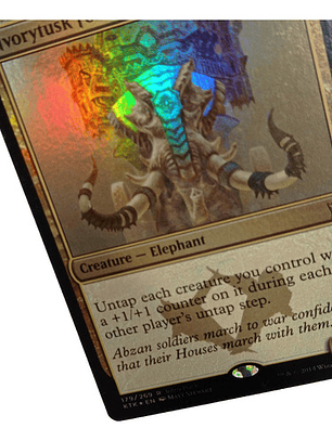 Carta Flying Ivorytusk Fortress (foil) [tarkir] Mtg Promo