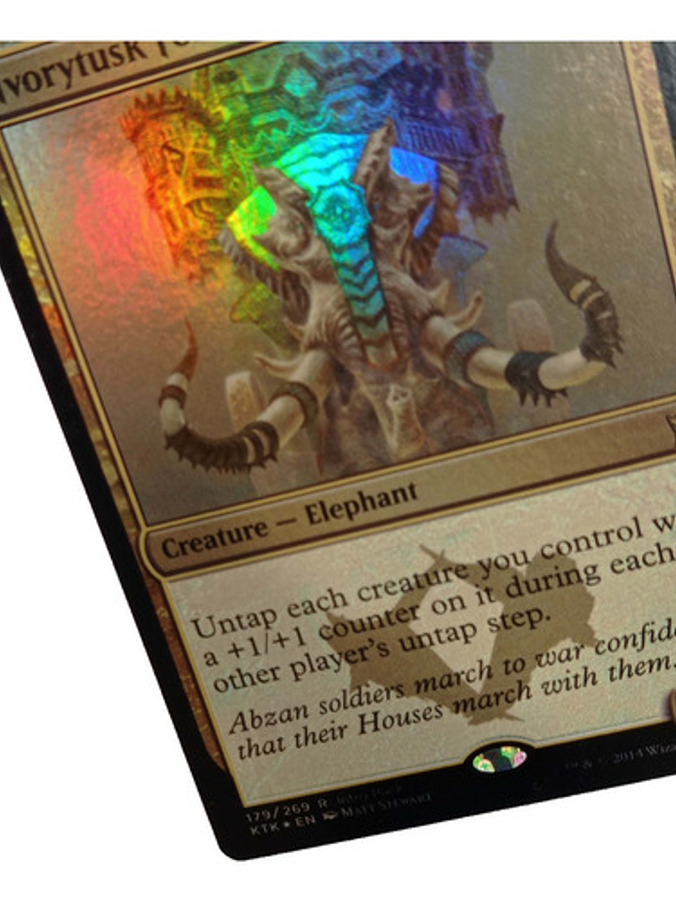 Carta Flying Ivorytusk Fortress (foil) [tarkir] Mtg Promo 2