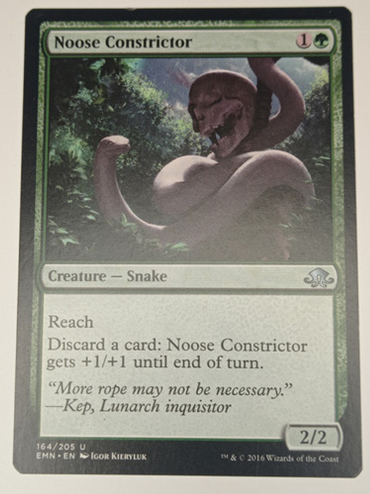 Carta Magic Noose Constrictor [eldritch Moon] Mtg Snake 1