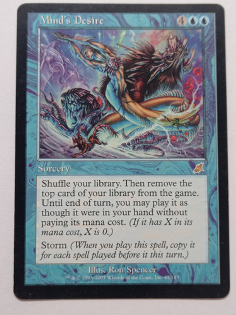 Carta Magic Mind's Desire 2003 Scourge Mtg 1