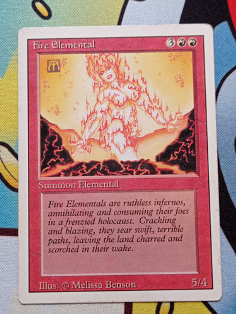 Carta Magic Fire Elemental 1994 Revised Ed Mtg 1
