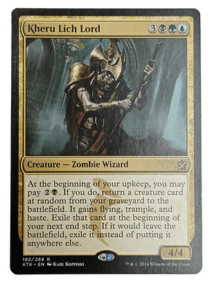 Carta Magic Kheru Lich Lord [tarkir] Mtg Zombie Wizard
