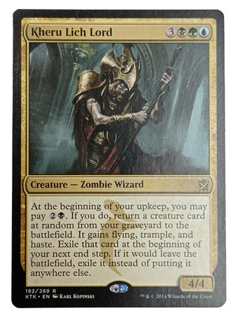 Carta Magic Kheru Lich Lord [tarkir] Mtg Zombie Wizard 1