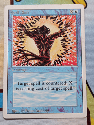 Carta Magic Spell Blast 1994 Revised Ed Mtg