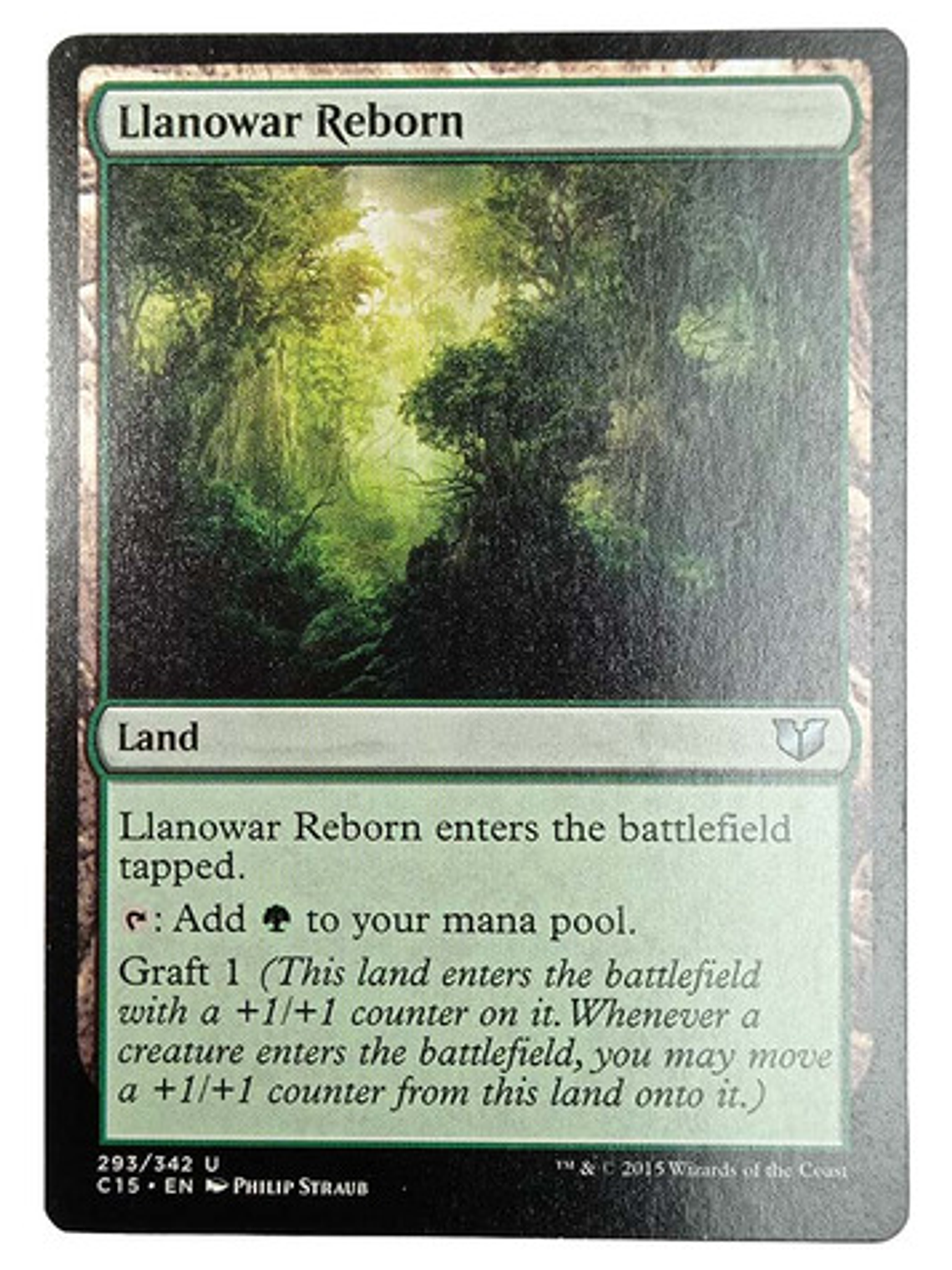 Carta Magic Llanowar Reborn [c15] Mtg Land 1