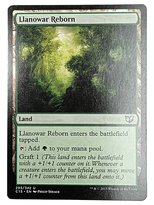 Carta Magic Llanowar Reborn [c15] Mtg Land