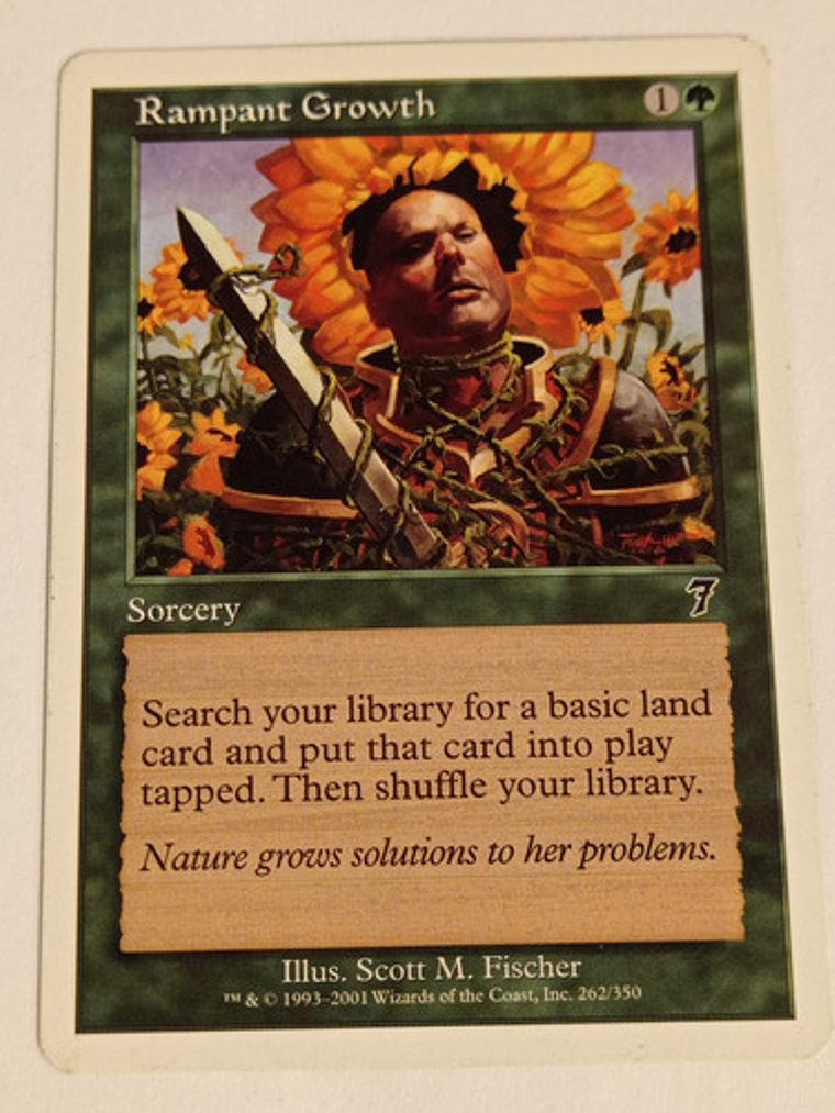 Carta Magic Rampant Growth [7ed] Mtg Sorcery 1