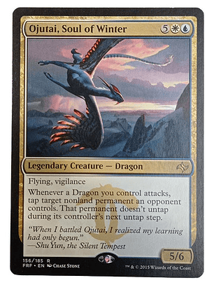 Carta Magic Ojutai Soul Of Winter [fate Reforged] Mtg Dragon