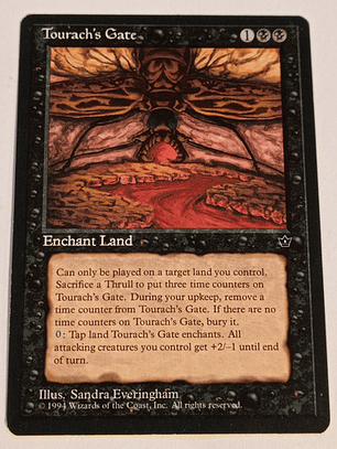 Carta Magic Tourach's Gate [fallen Empires] Mtg Enchant Land