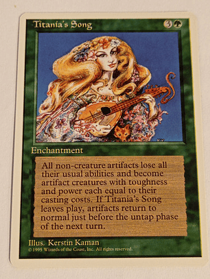 Carta Magic Titania's Song [4ed] Mtg Enchantment