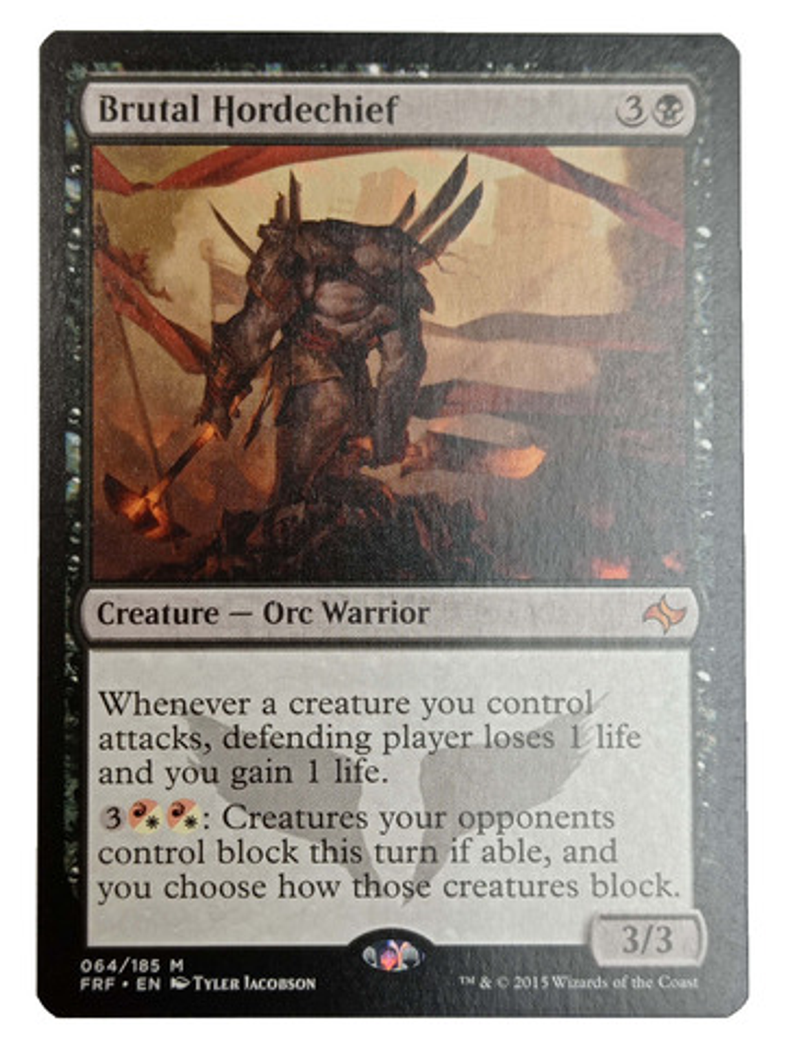 Carta Magic Brutal Hordechief [fate Reforged] Mtg Orc 1