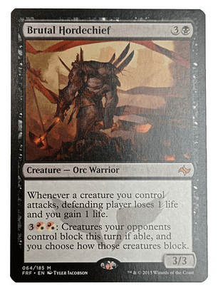 Carta Magic Brutal Hordechief [fate Reforged] Mtg Orc