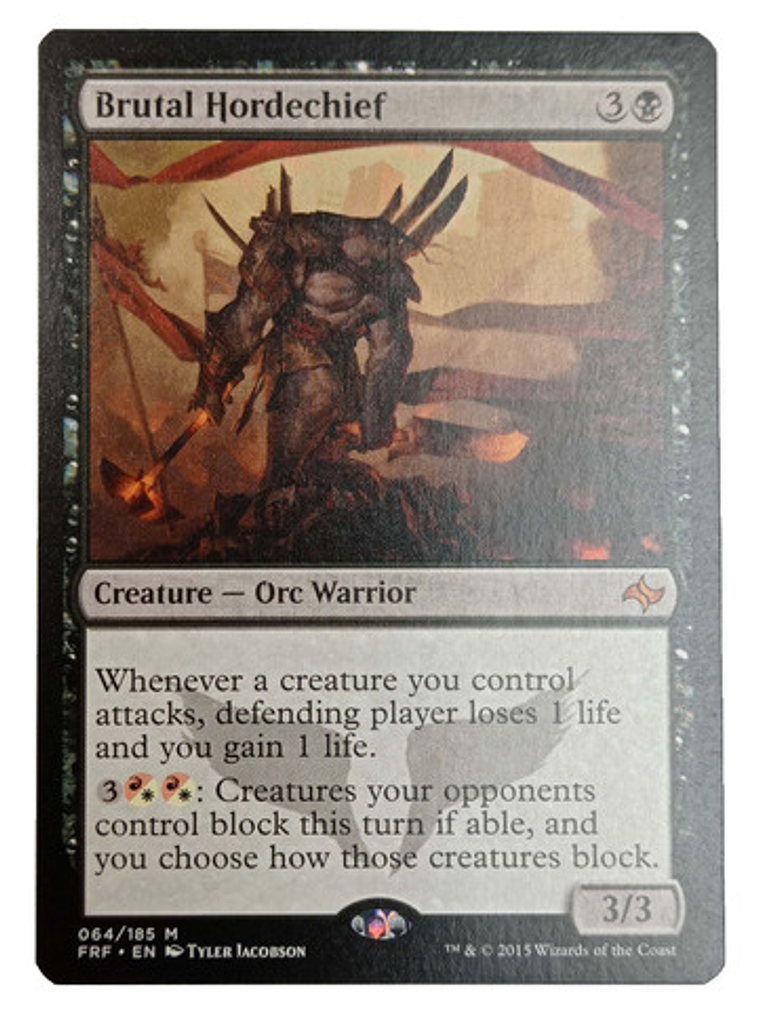Carta Magic Brutal Hordechief [fate Reforged] Mtg Orc 1