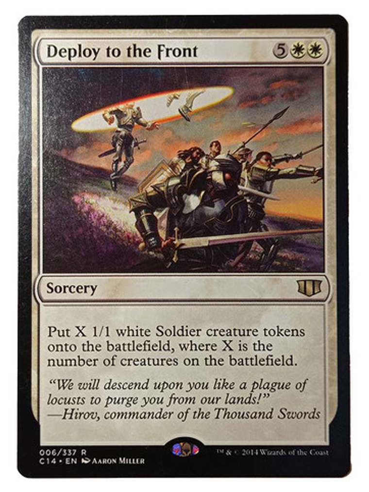 Carta Magic Deploy To The Front [c14] Mtg Sorcery 1