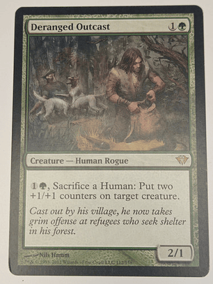 Carta Magic Deranged Outcast [dark Ascension] Mtg Human