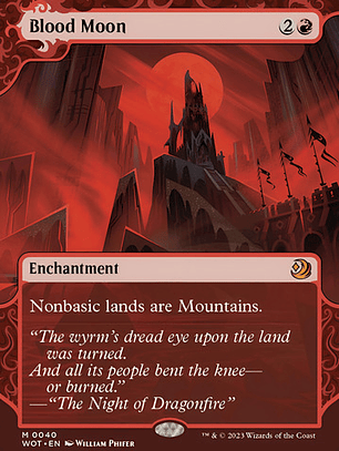 Carta Magic Blood Moon [woe] Mtg Bloodmoon Inglés