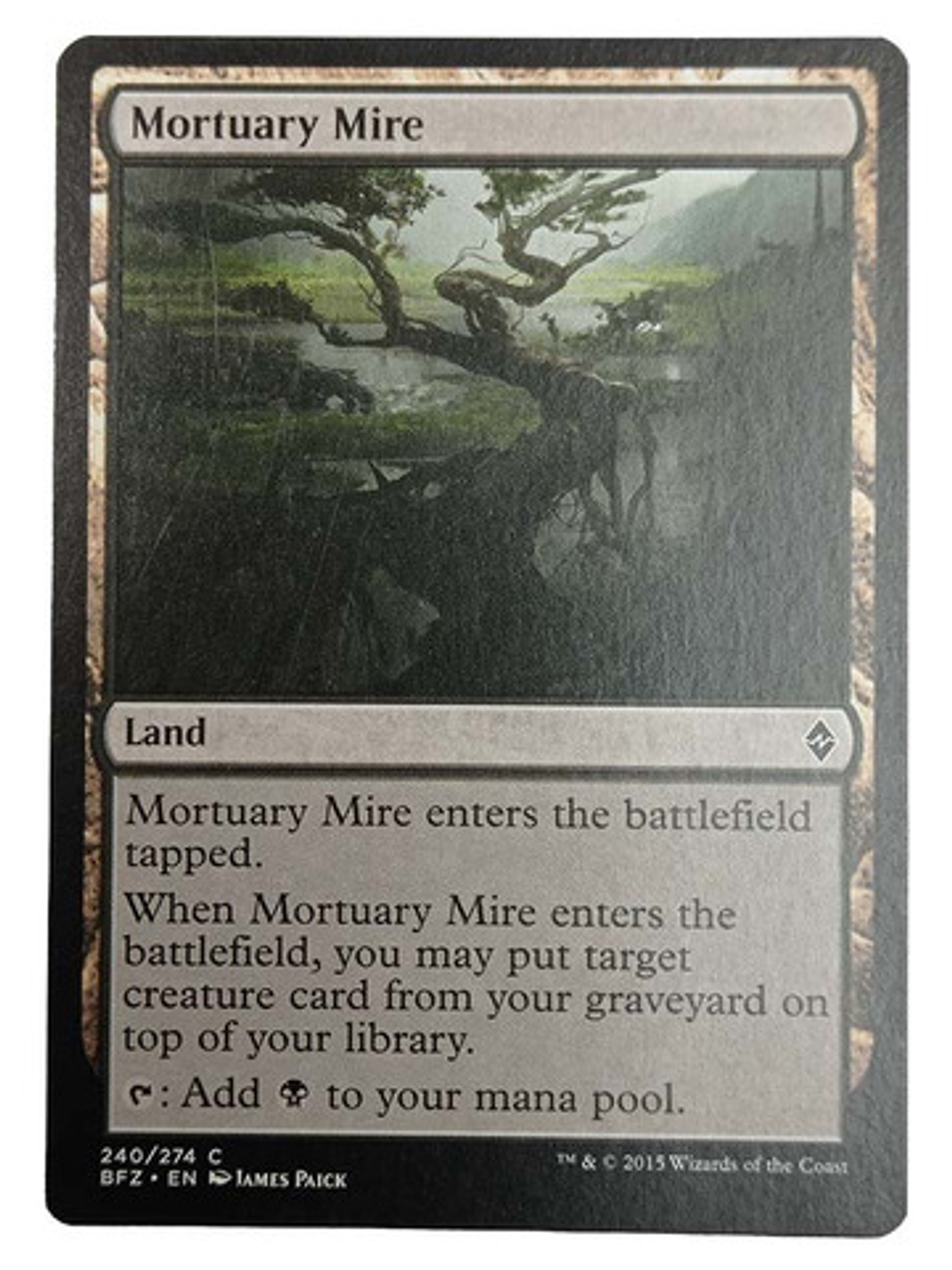 Carta Magic Mortuary Mire [zendikar] Mtg Land 1