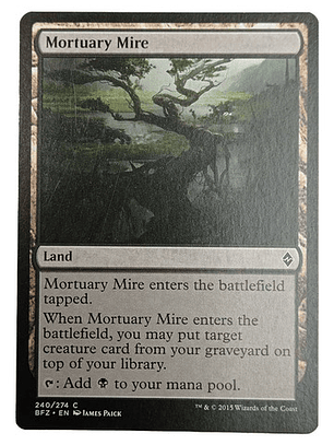 Carta Magic Mortuary Mire [zendikar] Mtg Land