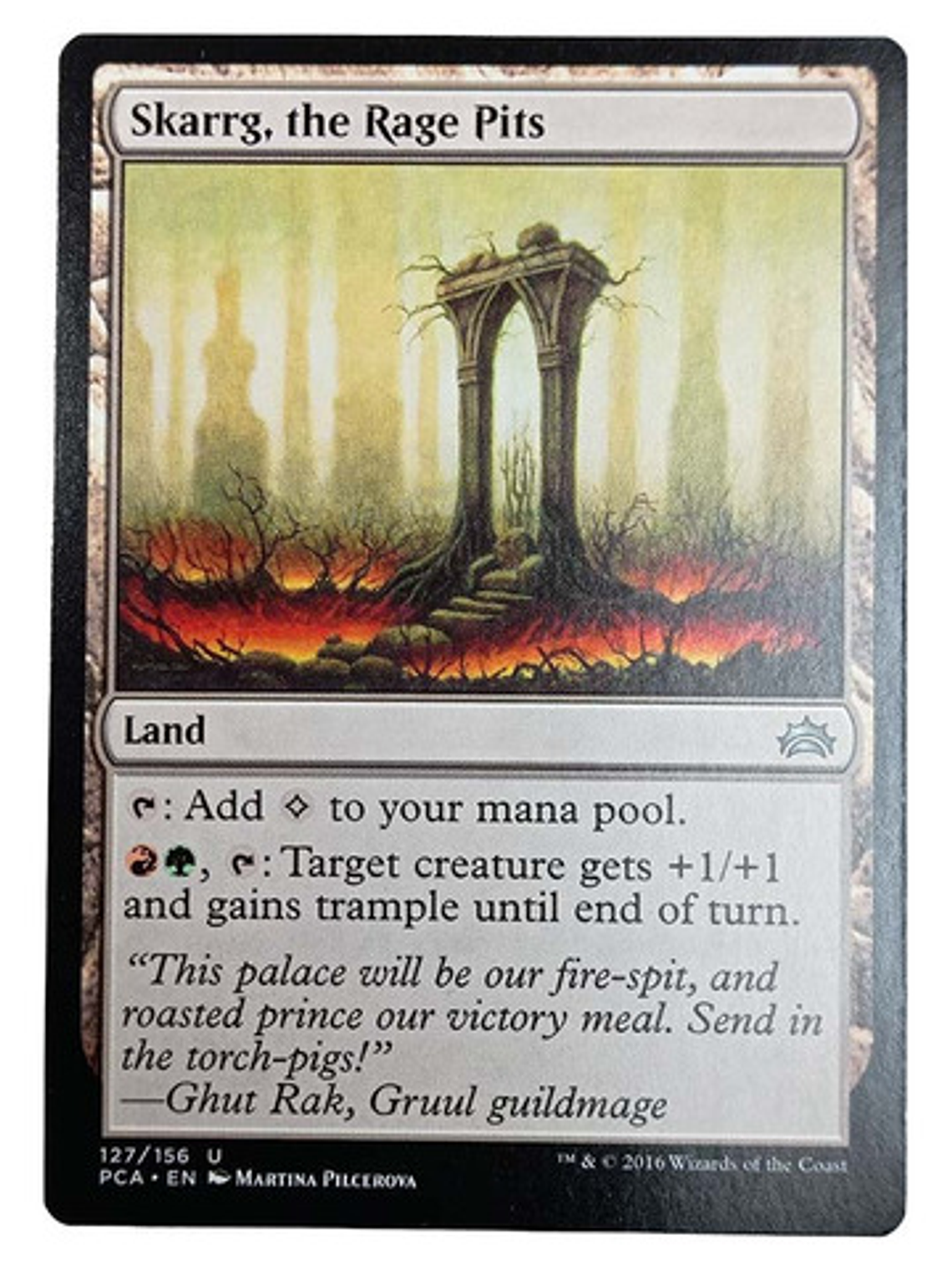 Carta Magic Skarrg The Rage Pits [planechase Anthology] Mtg 1